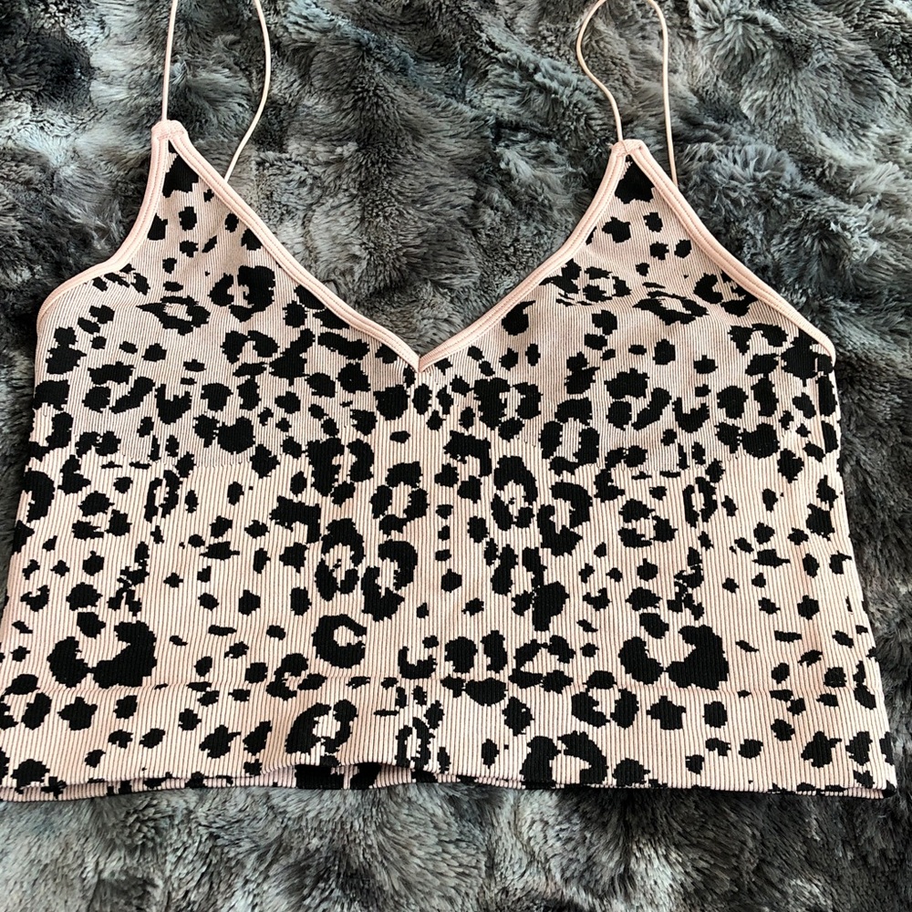 Intimately by FP Leopard Ribbed Crop Top - Picture 5 of 8